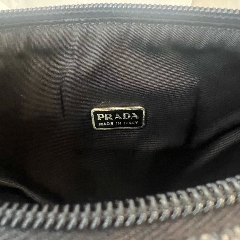 Prada silver wool clutch bag - Picture 4 of 4